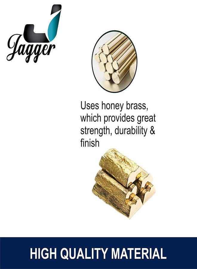 Jagger Oreo Brass Disk Angle Cocke for Bathroom Angle Valve, Angle Wall for Bathroom Angle Cocke for wash Basin Brass Angle Valve for wash Basin with Free Flange and Teflon Tape Set of (2) - Image 4